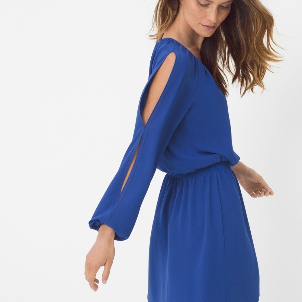 White House Black Market Boho Slit sleeve Dress